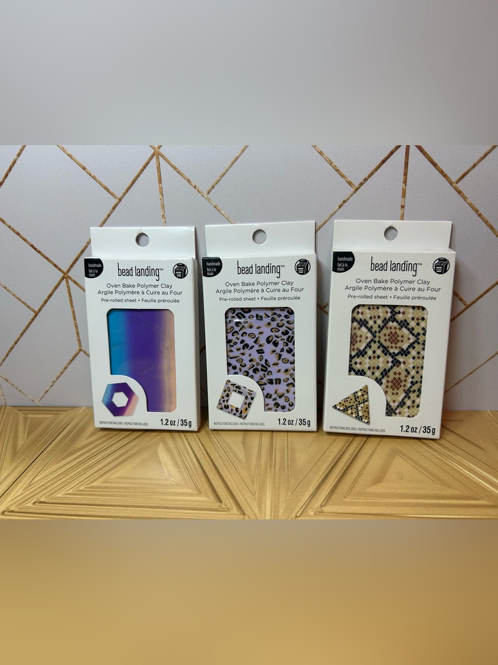 Bead landing 3 pack polymer clay
